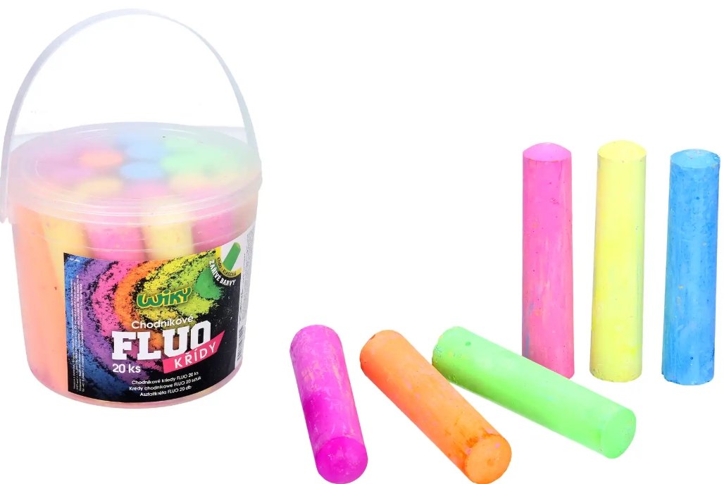 Křídy FLUO, 20ks