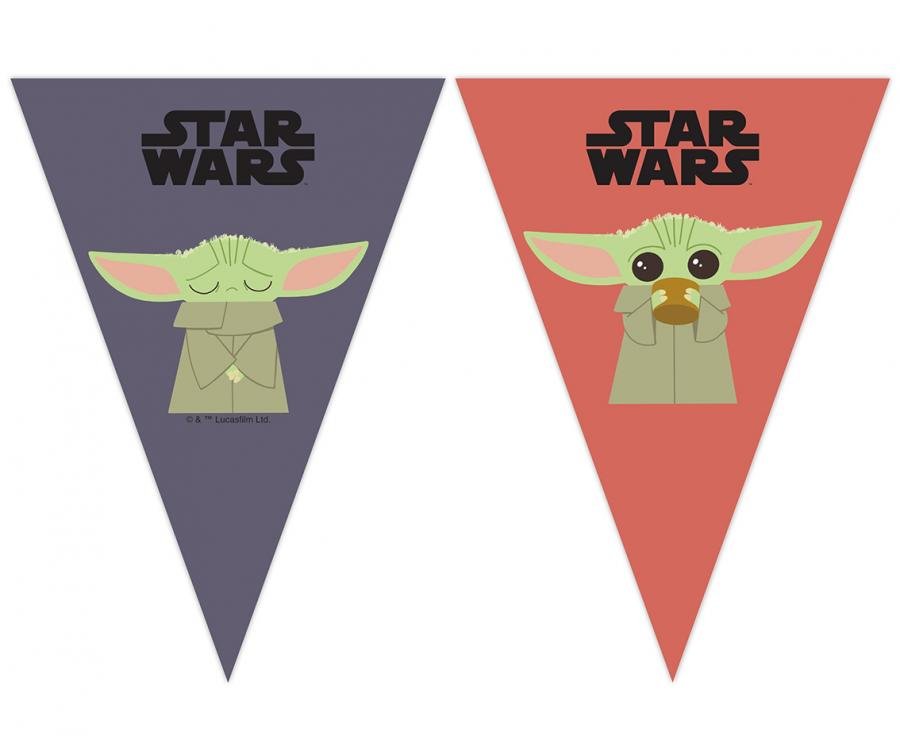 Závěsný banner "Star Wars: The Mandalorian", vlajky, 230cm