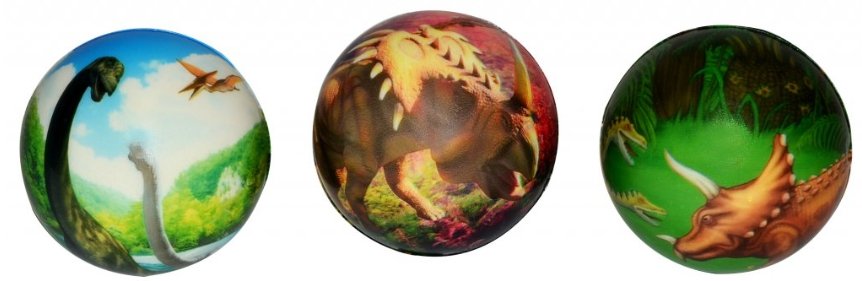 Míček dinosaurus, 7cm