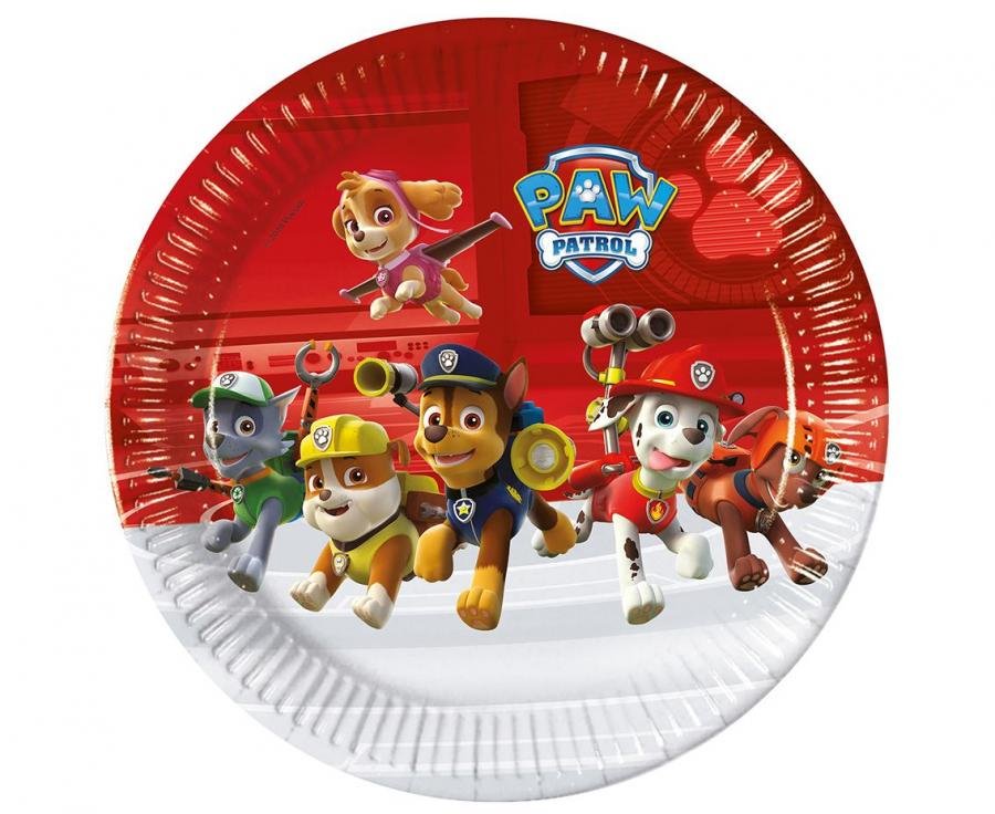Papírové talířky Paw Patrol - Ready for Action, příští generace, 23 cm, 8 ks