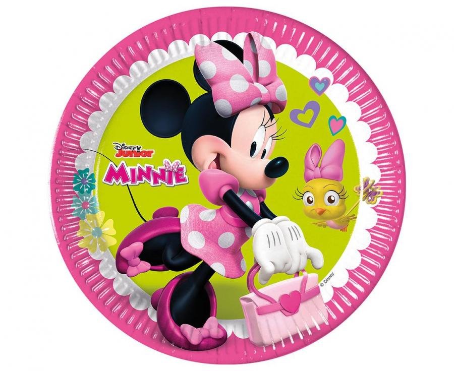 Papírové talířky Minnie Happy Helpers, další generace, 23 cm, 8 ks