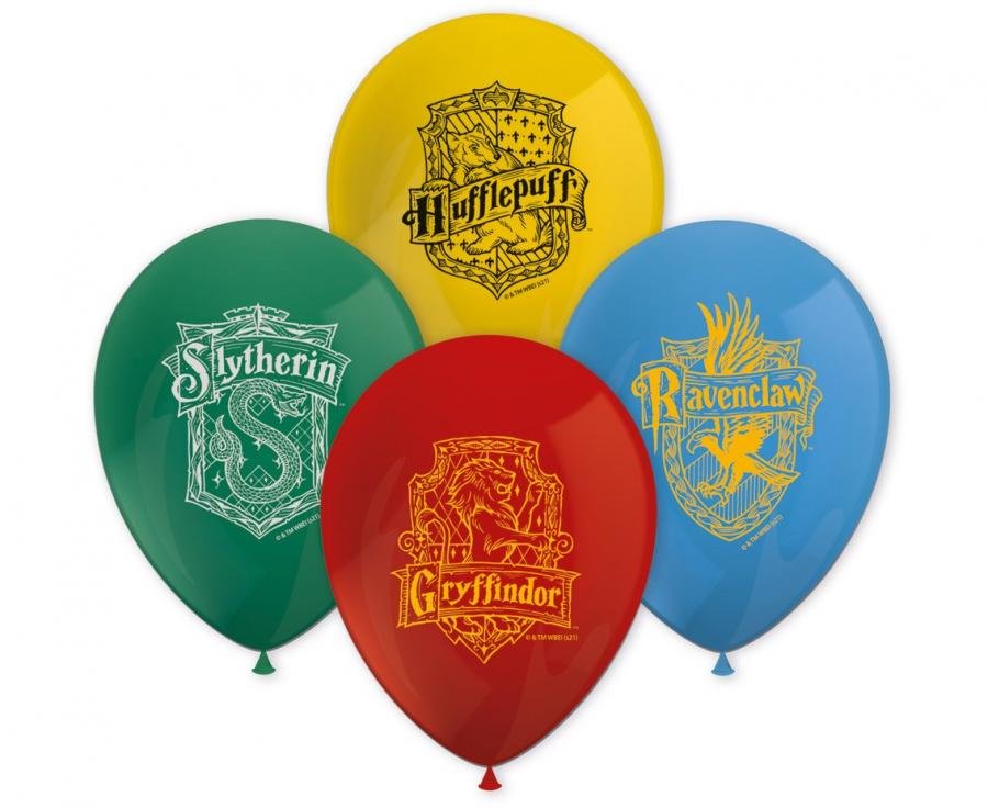Balónky "Harry Potter Hogwarts Houses", set 8ks