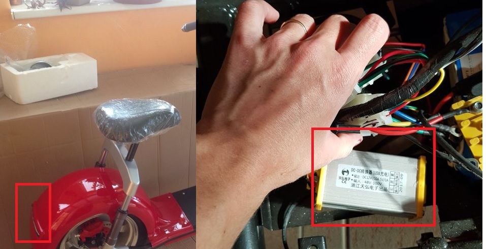 Měnič napětí z 60v na 12v El-ko pro elektrickou koloběžku